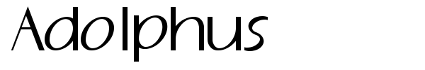 Adolphus font