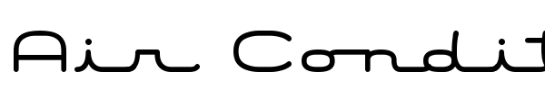 Air Conditioner font