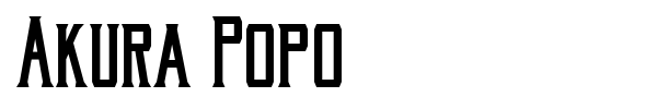 Akura Popo font