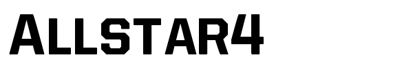 Allstar4 font