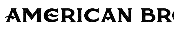 American Brewery Rough font