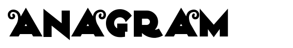 Anagram font