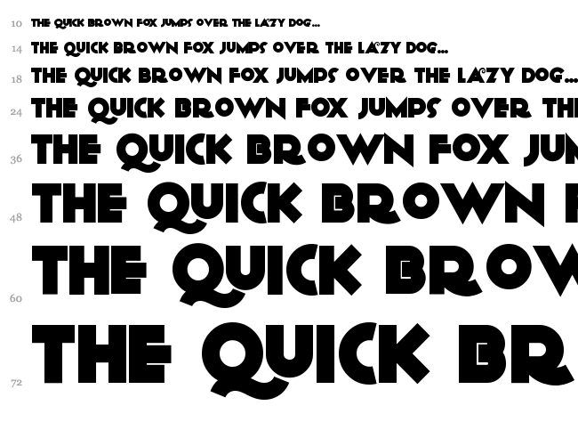 Anagram font waterfall