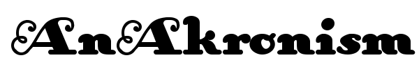 AnAkronism font