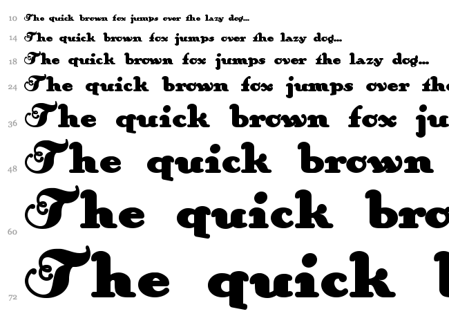 AnAkronism font waterfall