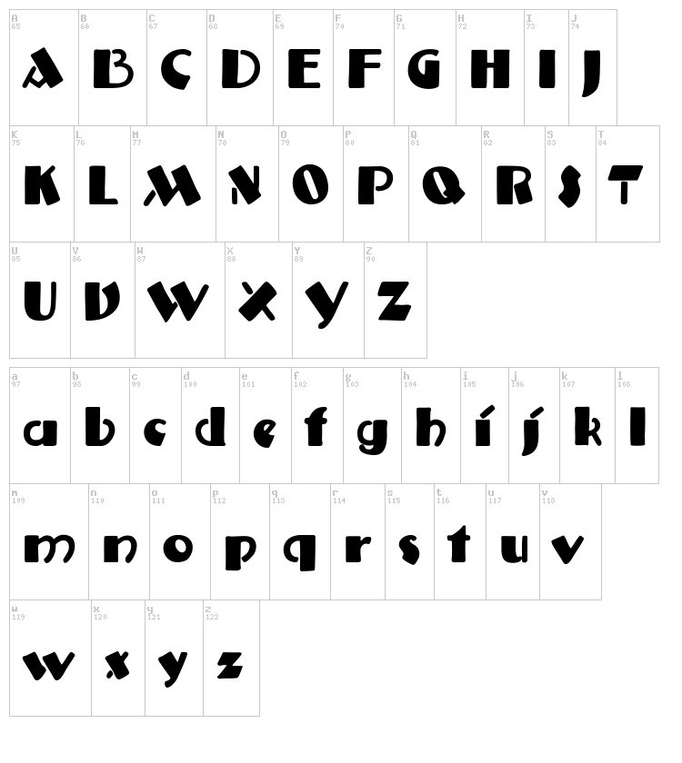 Anatole France font map