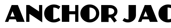 Anchor Jack font
