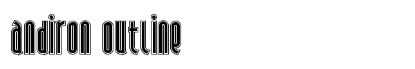 Andiron Outline font
