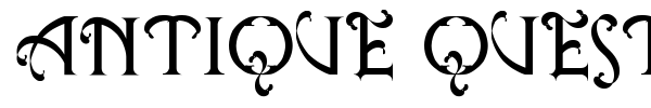 Antique Quest St font