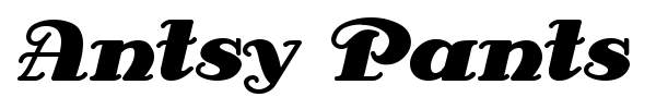 Antsy Pants font