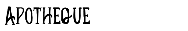 Apotheque font preview