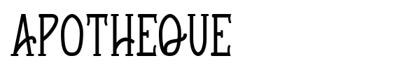 Apotheque font preview