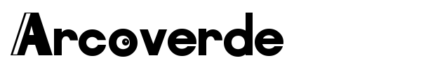 Arcoverde font preview