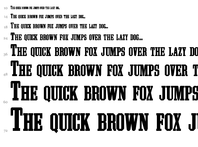 Athletic Supporter font waterfall