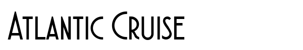 Atlantic Cruise font