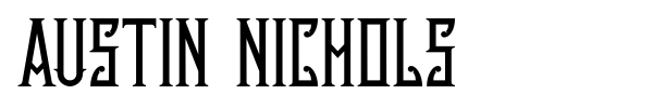 Austin Nichols font preview