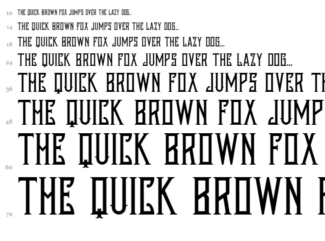 Austin Nichols font waterfall