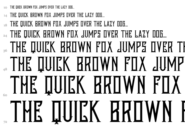 Austin Nichols font waterfall