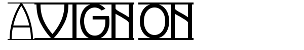 Avignon font