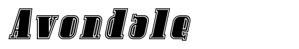 Avondale font preview