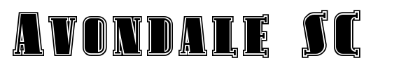 Avondale SC font preview