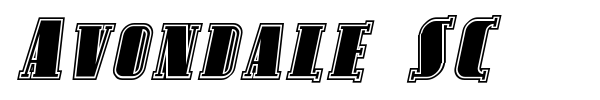 Avondale SC font preview