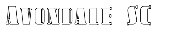 Avondale SC font preview