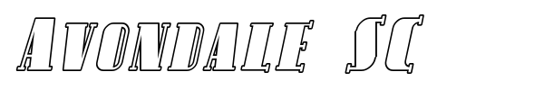 Avondale SC font preview