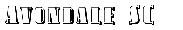 Avondale SC font preview