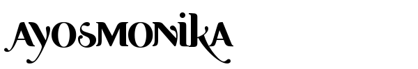 Ayosmonika font