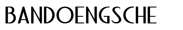 Bandoengsche font