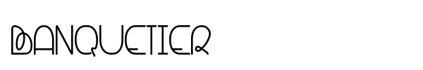 Banquetier font
