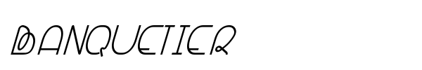 Banquetier font preview