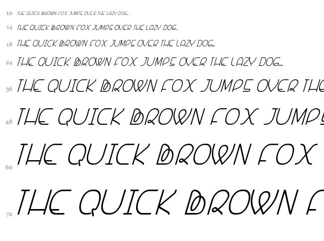 Banquetier font waterfall