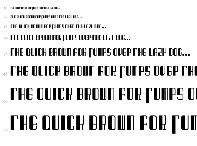 Barcode Deco! font waterfall