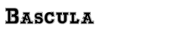 Bascula font