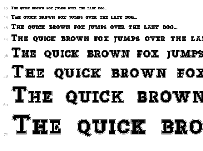 Bascula font waterfall
