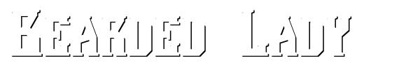 Bearded Lady font
