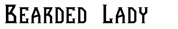 Bearded Lady font preview