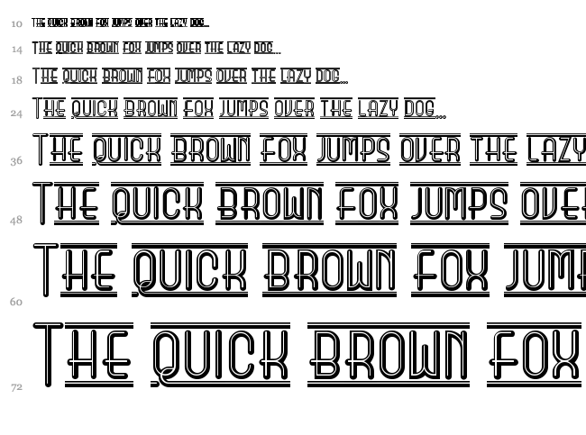 Beauty School Dropout II font waterfall