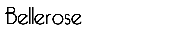 Bellerose font