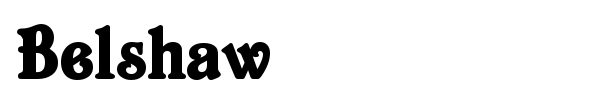 Belshaw font preview