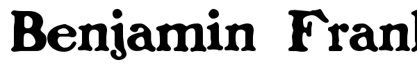 Benjamin Franklin font