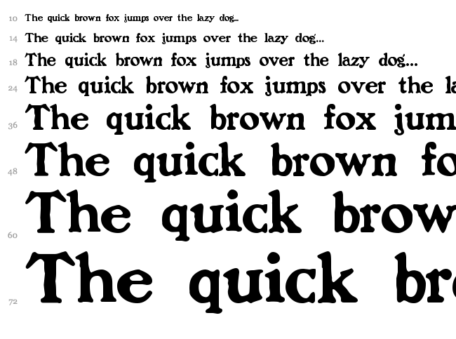 Benjamin Franklin font waterfall