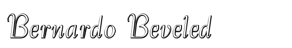 Bernardo Beveled font