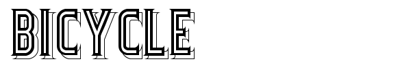 Bicycle font