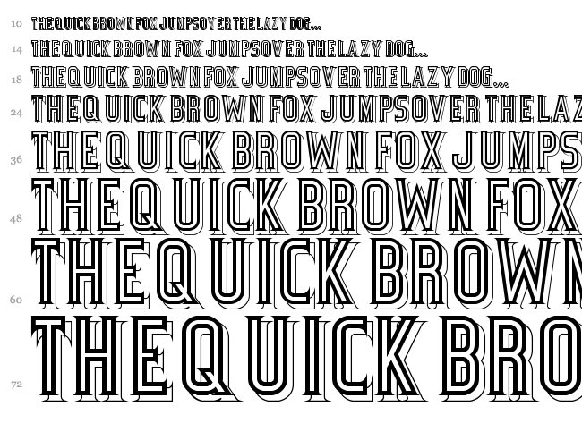 Bicycle font waterfall