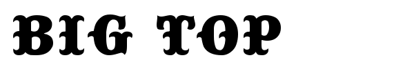 Big Top font