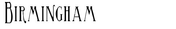 Birmingham font