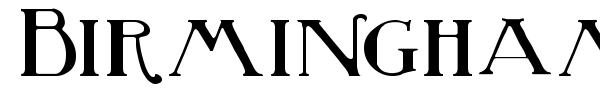 Birmingham font preview